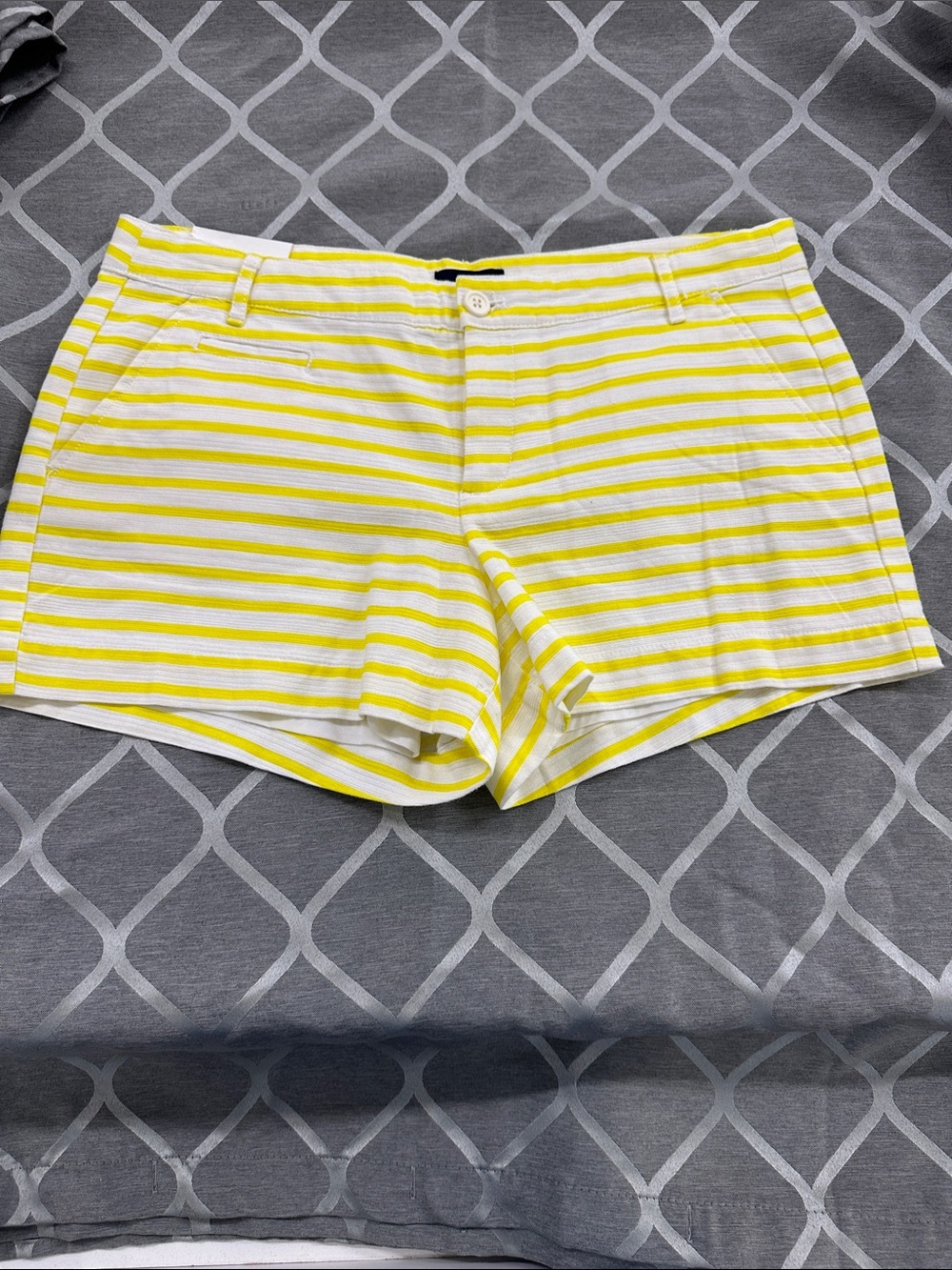 GAP Yellow & White Striped Shorts